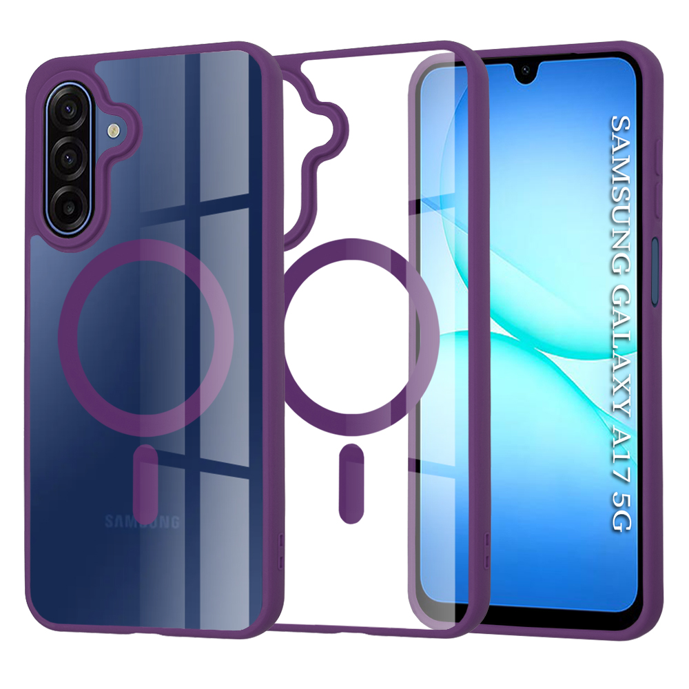 Калъф за Samsung Galaxy A17 5G / A17 4G / M17 / F17 - Techsuit MagSafe Pro - Лилав