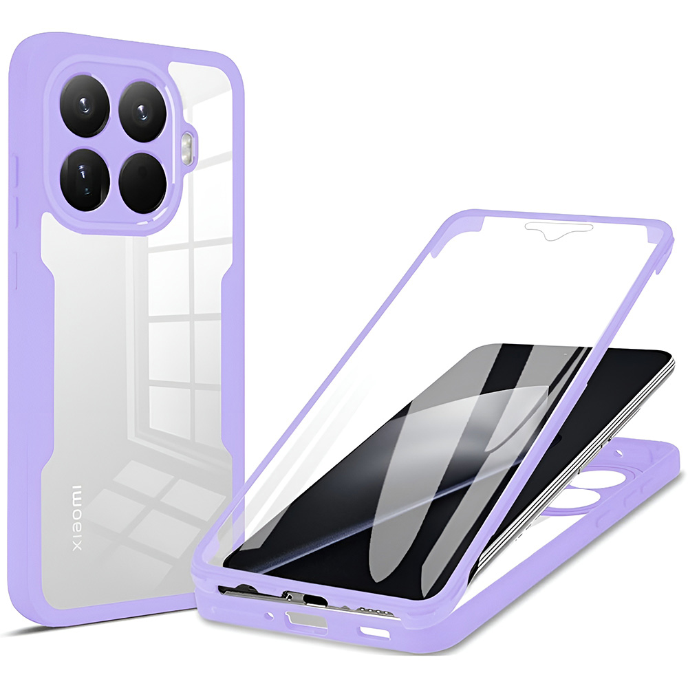 Калъф за Xiaomi 15T Pro + капак - Techsuit ColorVerse 360 Series - Лилав