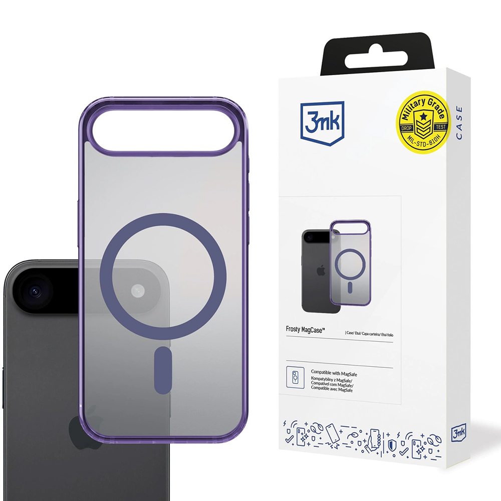 Калъф за iPhone 17 Air - 3mk Frosty MagCase - Лилав