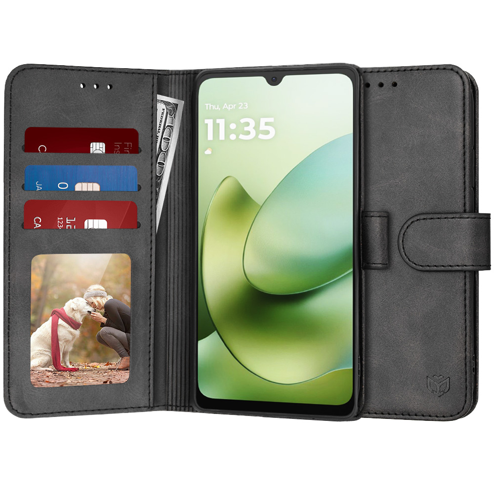 Калъф за Motorola Moto G06 - Techsuit Diary Book - Черен