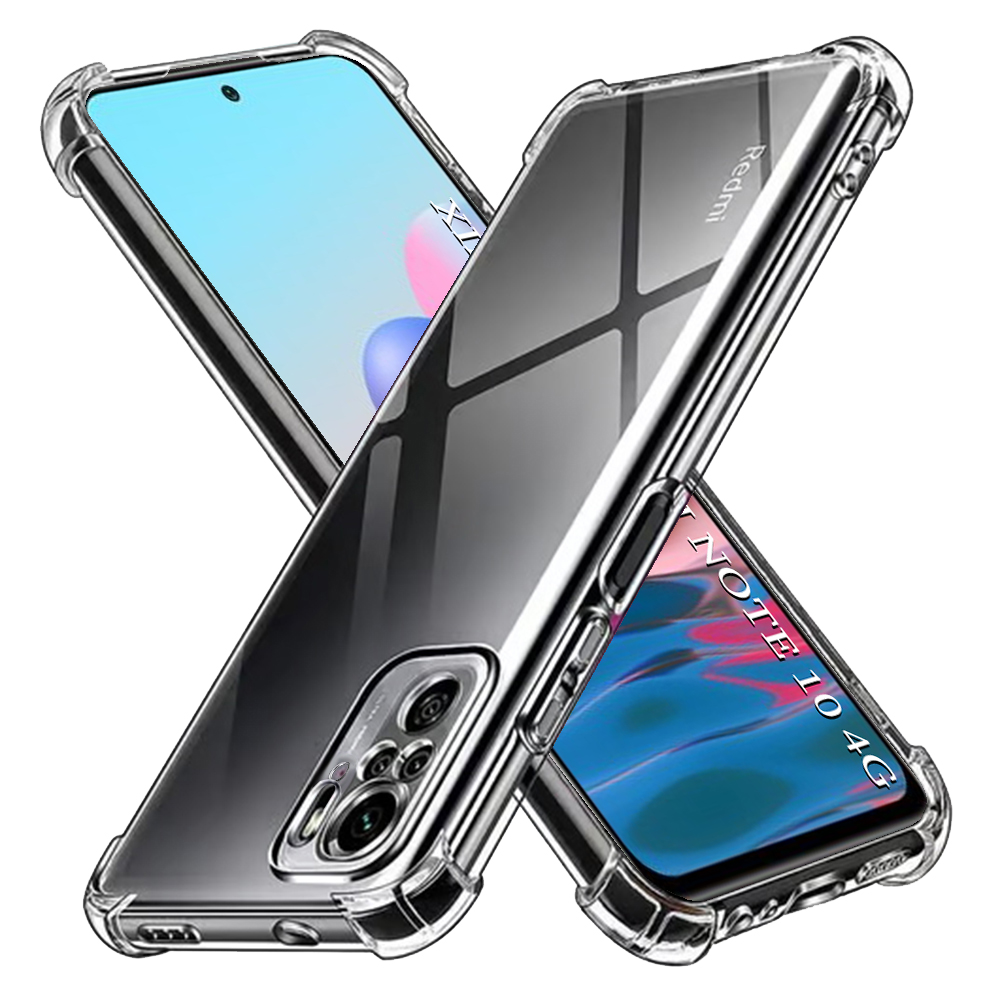 Калъф за Xiaomi Redmi Note 10 4G / Note 10S / Poco M5s - Techsuit Удароустойчив Прозрачен Удароустойчив Прозрачен силикон - Прозрачен