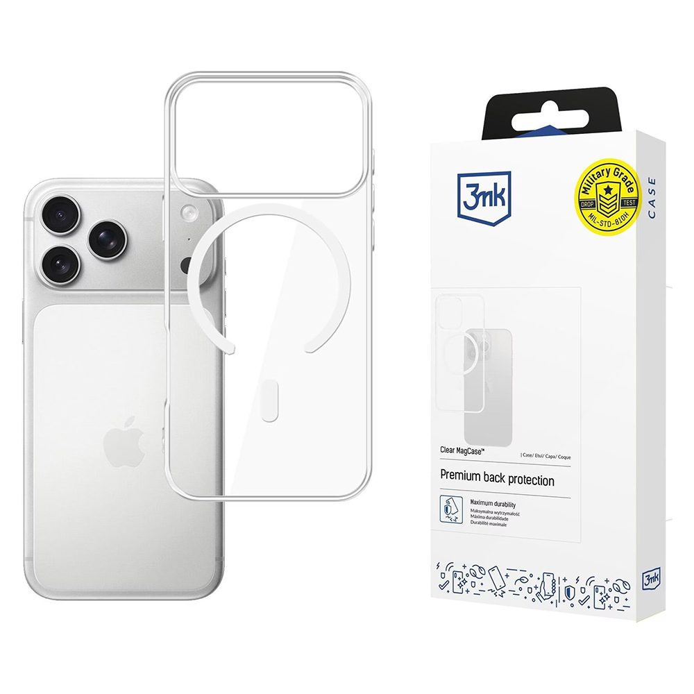 Калъф за iPhone 17 Pro - 3mk Прозрачен MagCase - Прозрачен