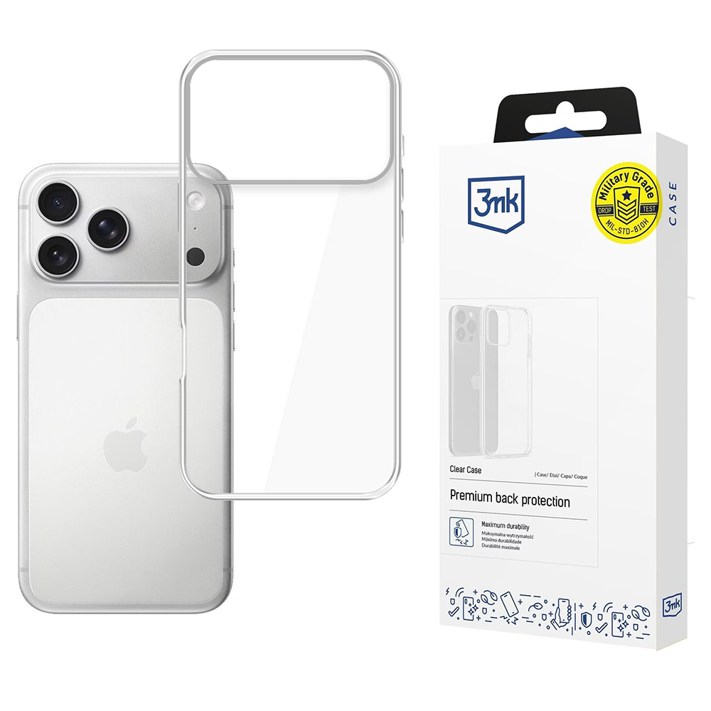 Калъф за iPhone 17 Pro Max - 3mk Прозрачен Case - Прозрачен