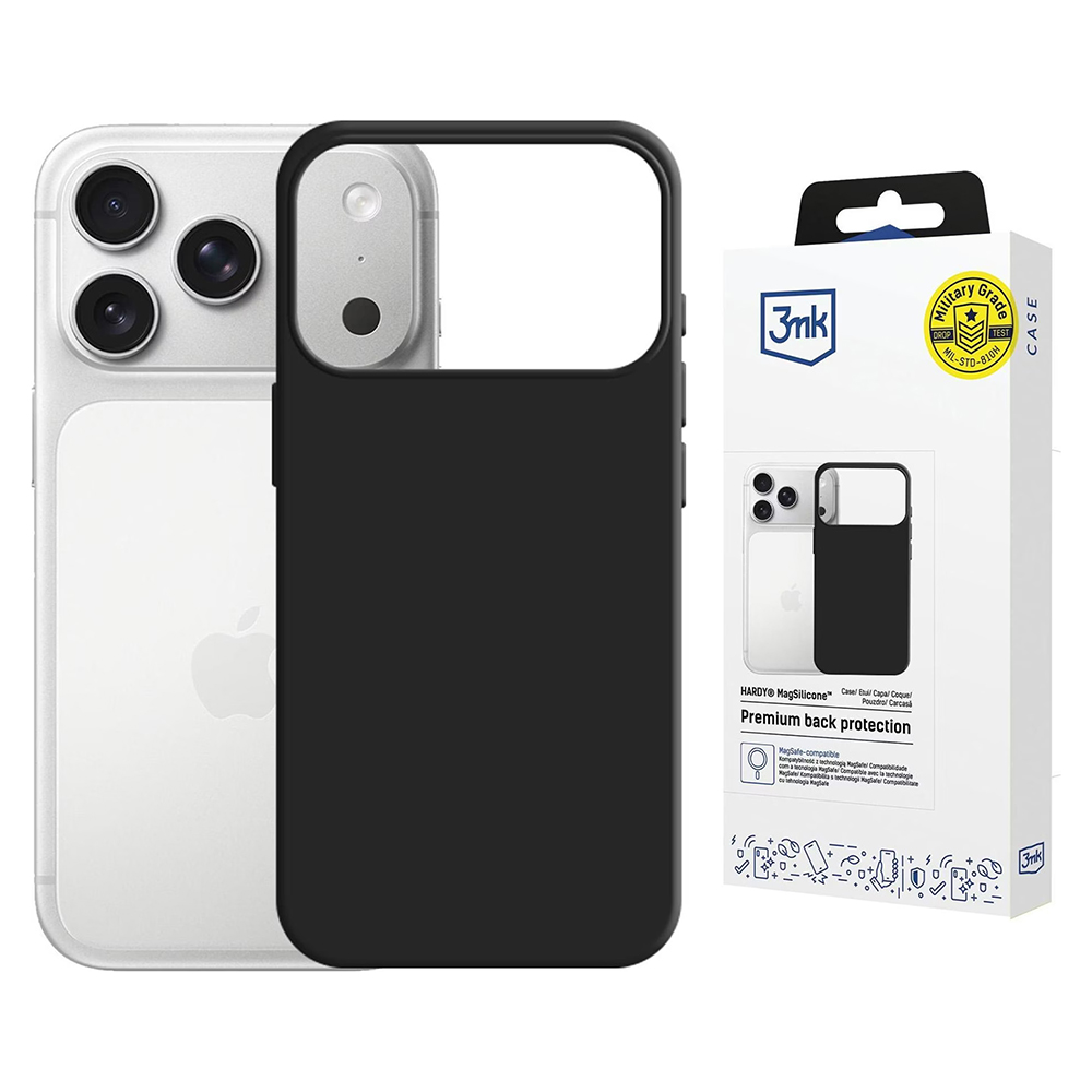 Калъф за iPhone 17 Pro Max - 3mk Hardy MagSilicone - Графит