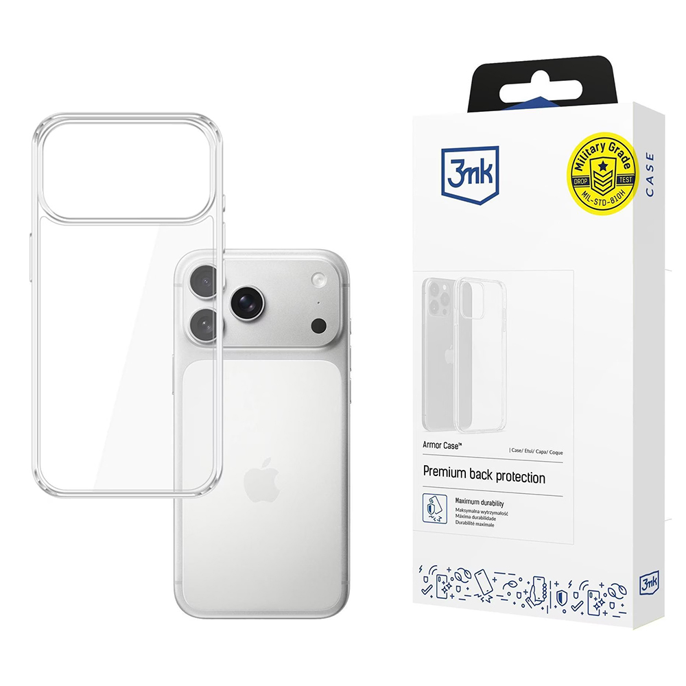 Калъф за iPhone 17 Pro Max - 3mk Case - Прозрачен