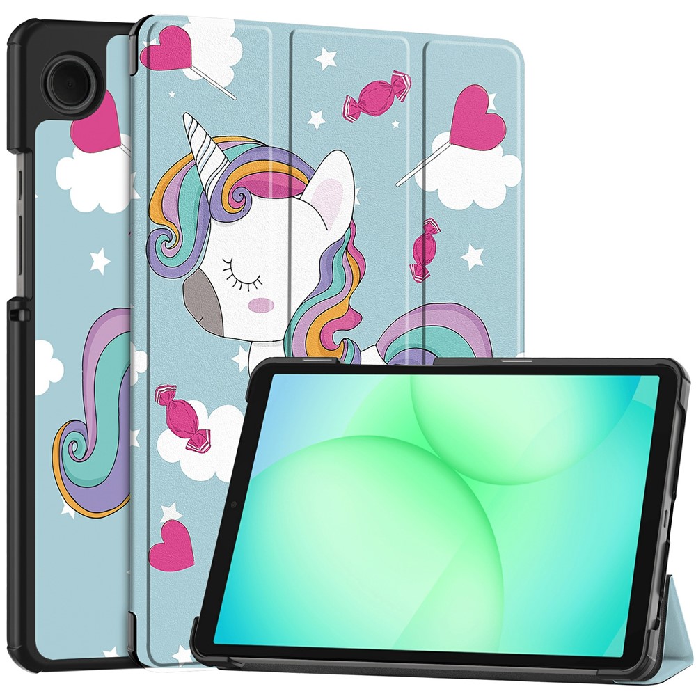Калъф за Samsung Galaxy Tab A11 / A9 - Techsuit FoldPro - Еднорог