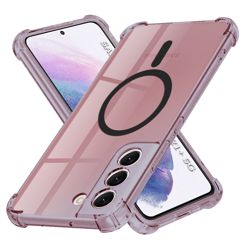 Калъф за Samsung Galaxy Galaxy S21 Plus 5G - Techsuit Shockproof Прозрачен Silicone MagSafe - Smoke Черен