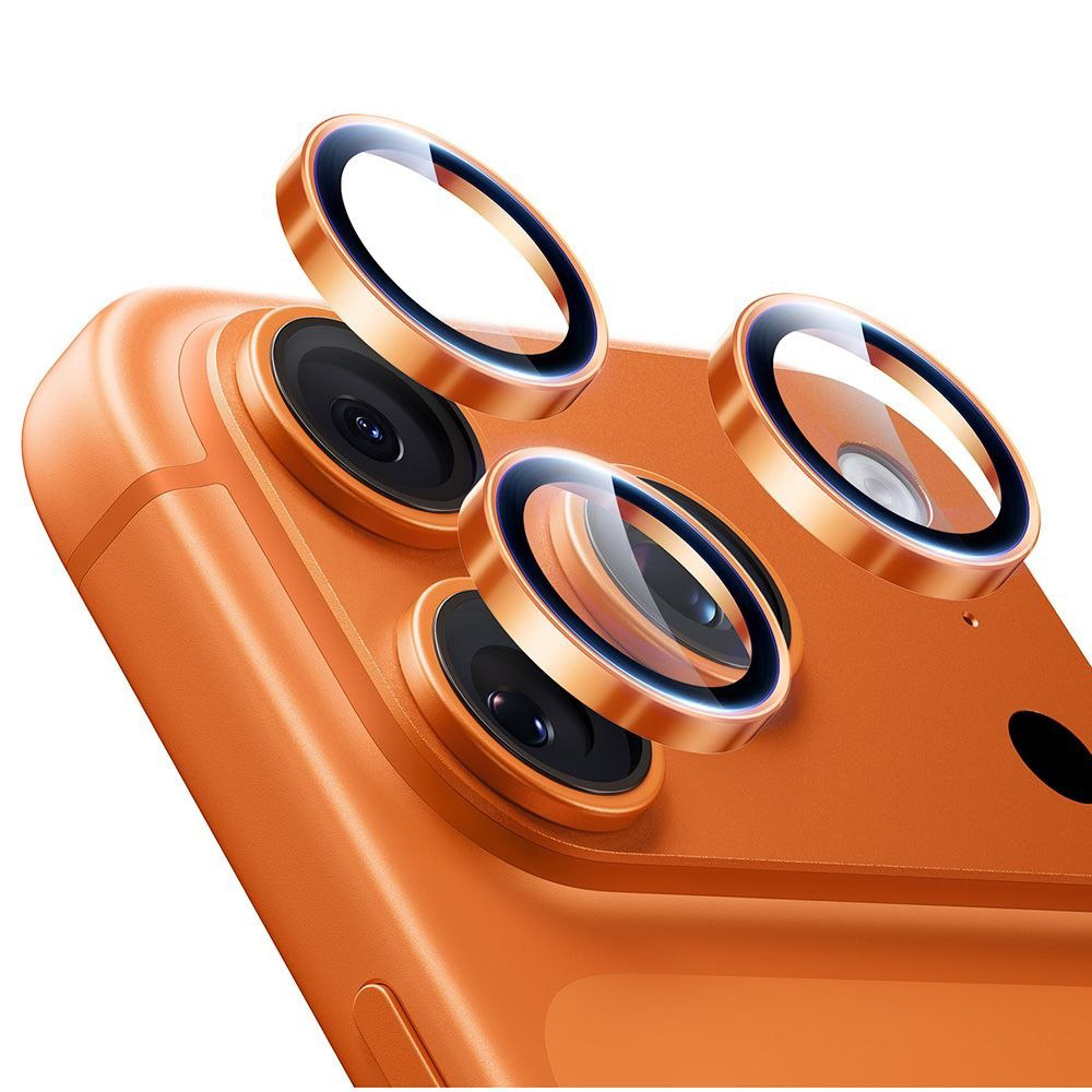 Протектори за обектив на камера за iPhone 14 Pro/Pro Max/15 Pro/Pro Max/16 Pro/Pro Max/17 Pro/Pro Max - Защитни протектори за обектив на камера ESR Armorite - оранжеви