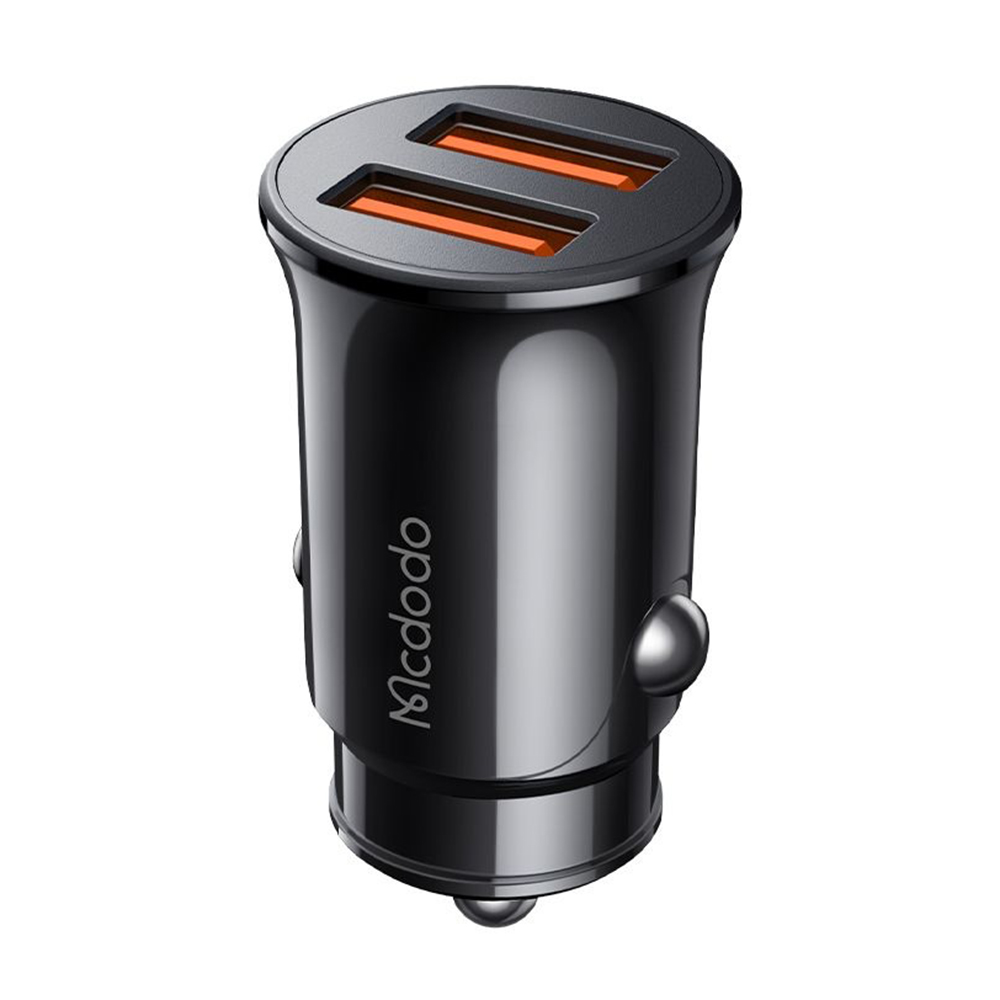 Зарядно за кола, 2x USB-A, 12W, 12-24V - Mcdodo (CC-6602) - черно