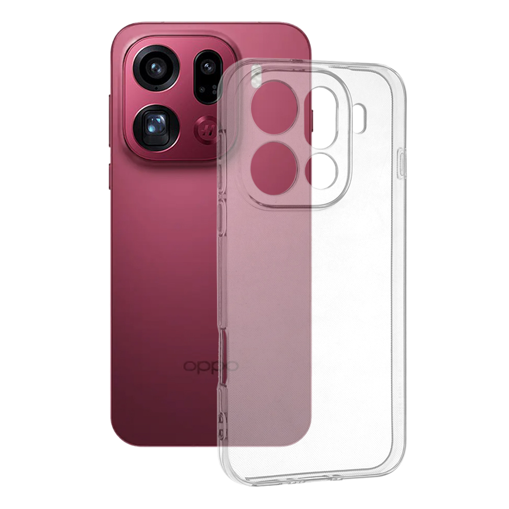 Калъф за Oppo Find X9 Pro - Techsuit Прозрачен Silicone - Прозрачен
