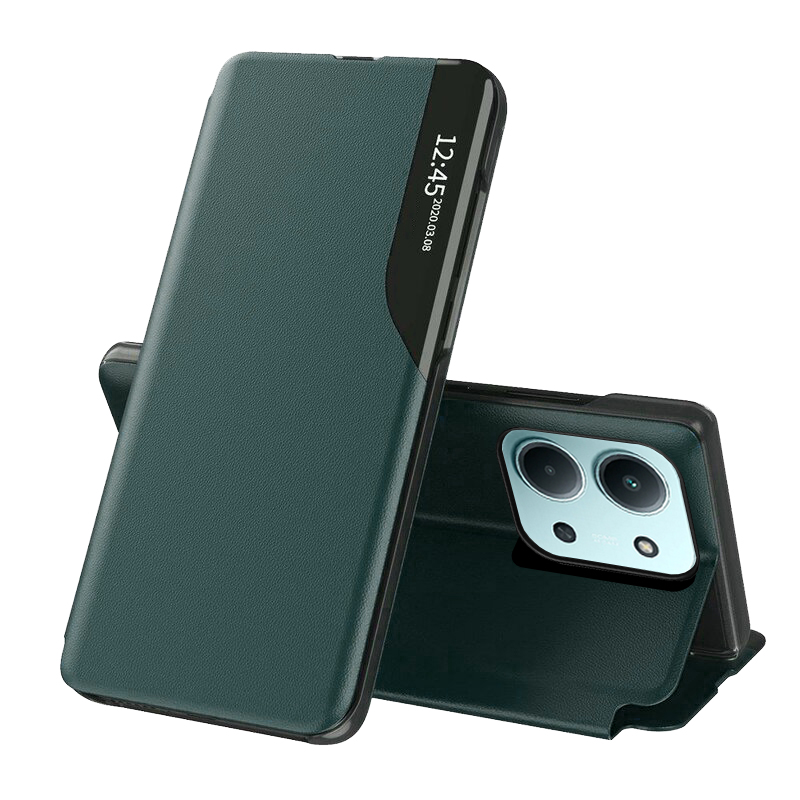 Калъф за Xiaomi Redmi 15C 4G / Redmi 15C 5G / Poco C85 4G - Techsuit eFold Series - Тъмнозелен