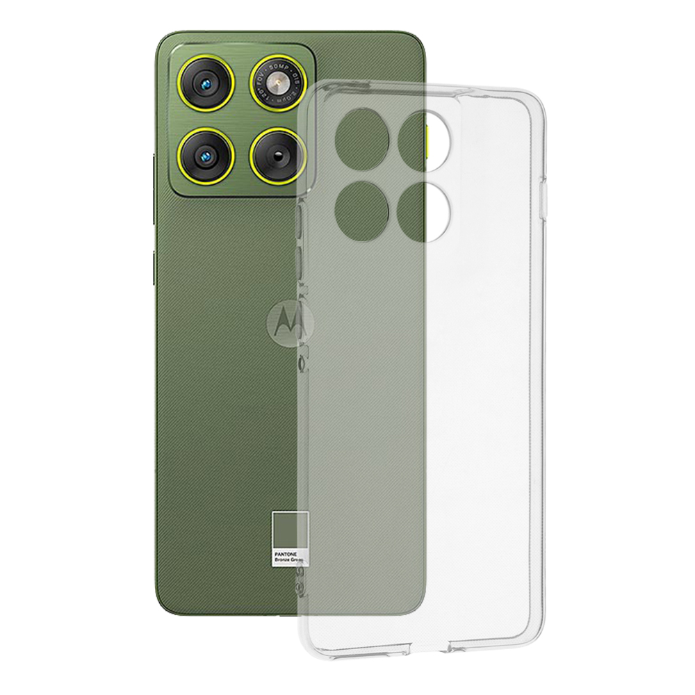 Калъф за Motorola Edge 70 - Techsuit Прозрачен Silicone - Прозрачен