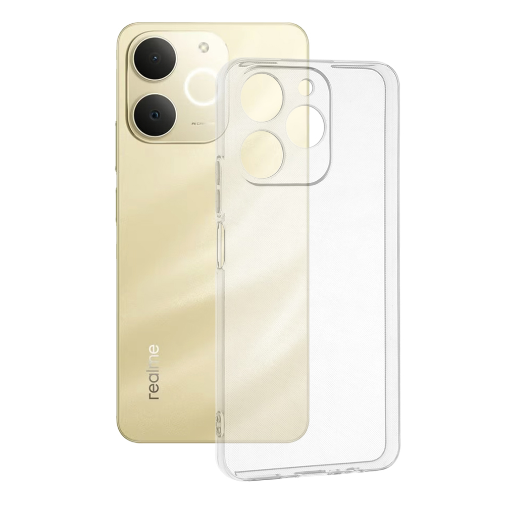 Калъф за Realme Note 70T - Techsuit Прозрачен Silicone - Прозрачен