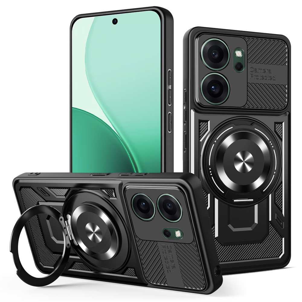Калъф за Oppo Reno14 F / Reno14 FS 5G - Techsuit RuggedCam - Черен