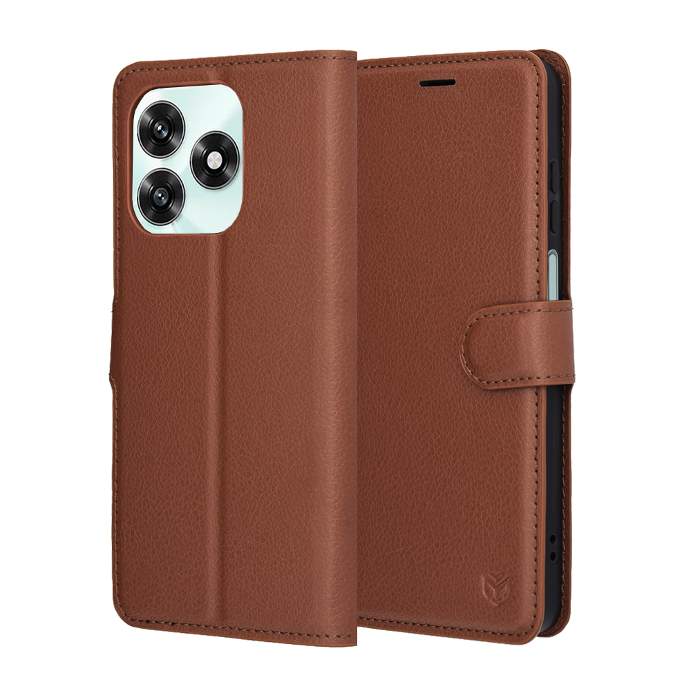 Калъф за Honor X5c Plus - Techsuit Leather Folio - Кафяв