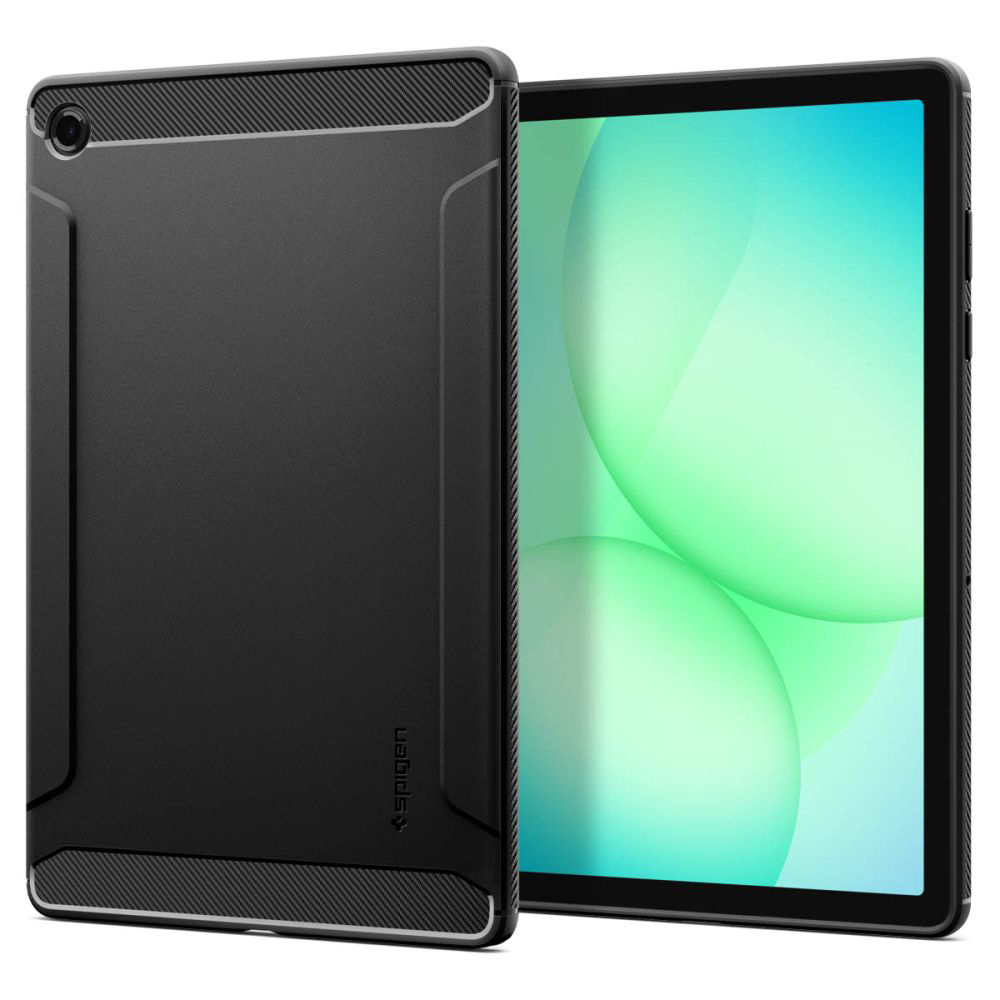 Калъф за Samsung Galaxy Tab A11 Plus - Spigen Rugged Armor (ACS10463) - черен мат