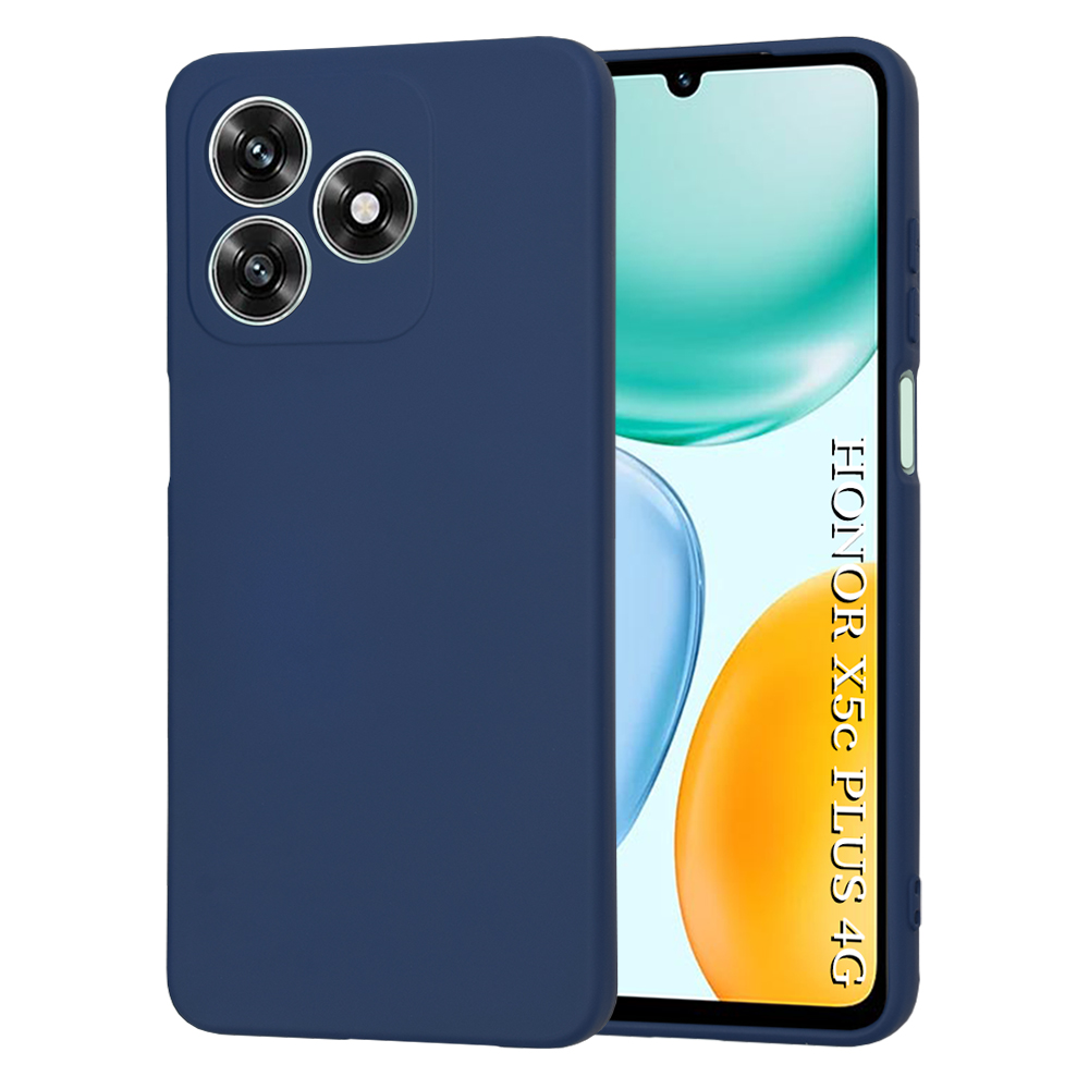Калъф за Honor X5c Plus - Techsuit SoftFlex - Тъмносин Син