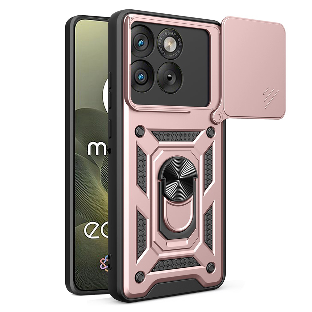 Калъф за Motorola Edge 70 - Techsuit CamShield Series - Розово злато