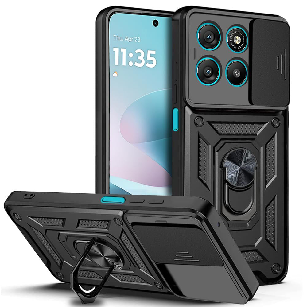 Калъф за Motorola Moto Moto G57 Power / G67 Power - Techsuit CamShield Series - Черен
