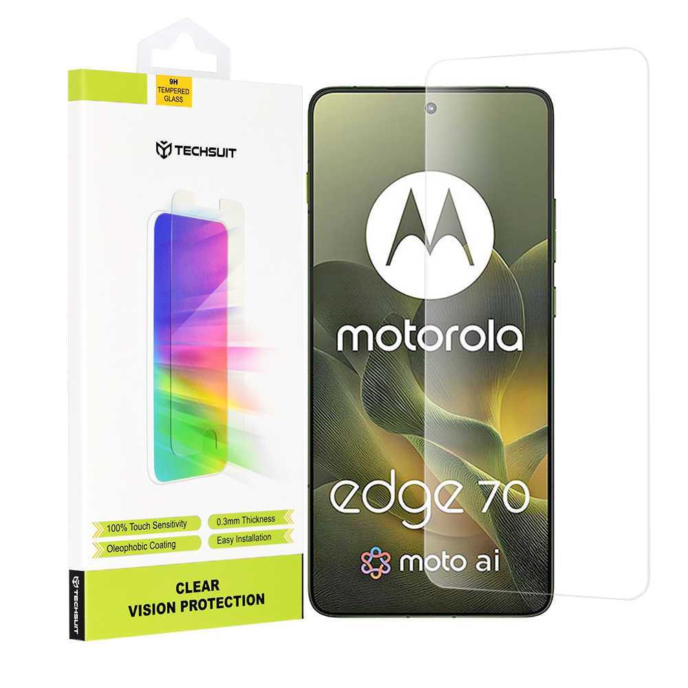 Капак за Motorola Edge 70 - Techsuit Прозрачен Vision Glass - Прозрачен