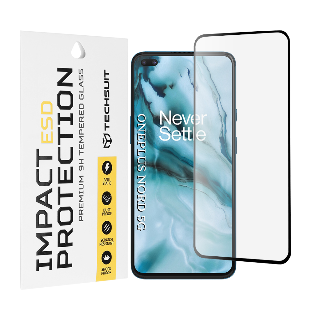 Фолио за OnePlus Nord 5 - Techsuit ESD Glass - черно