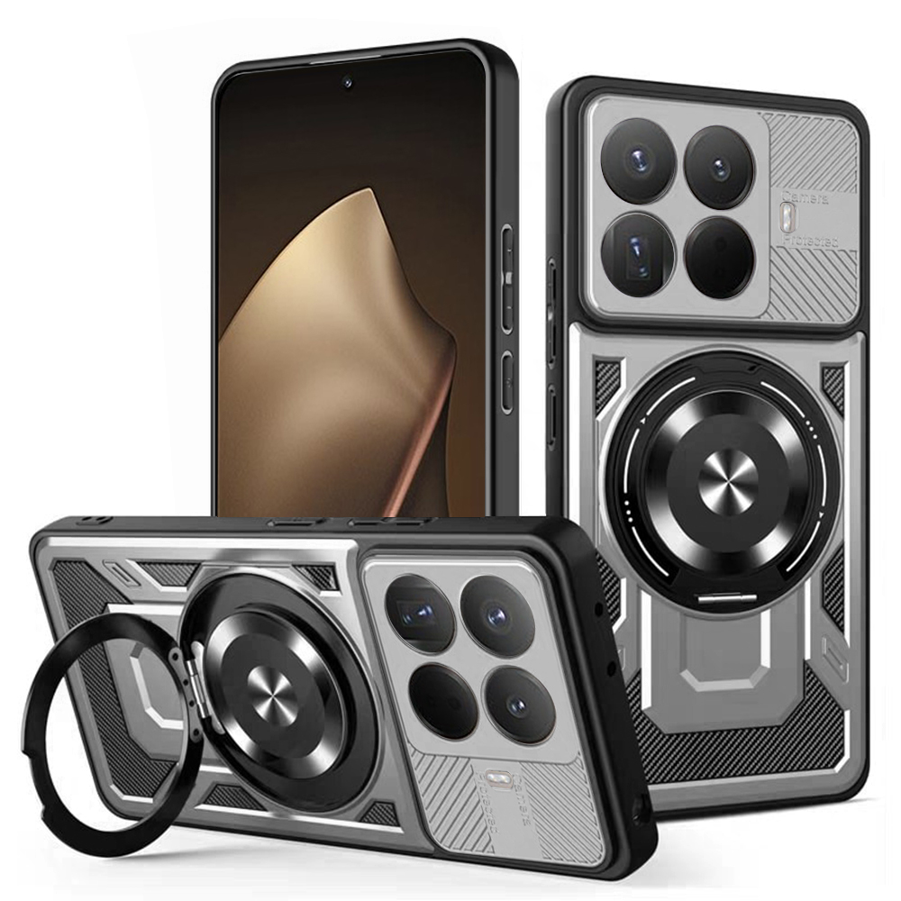 Калъф за Xiaomi 15T Pro - Techsuit RuggedCam - Сив