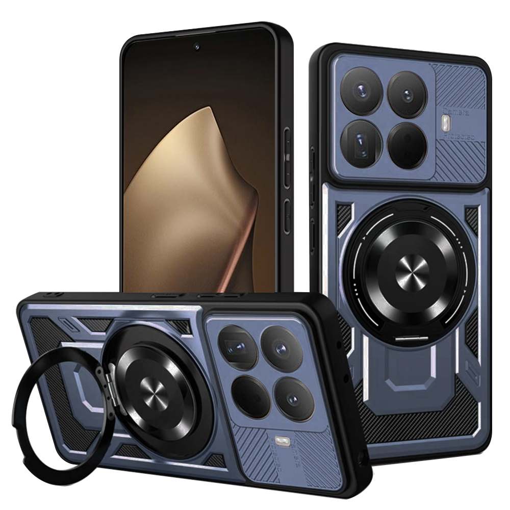Калъф за Xiaomi 15T Pro - Techsuit RuggedCam - Син