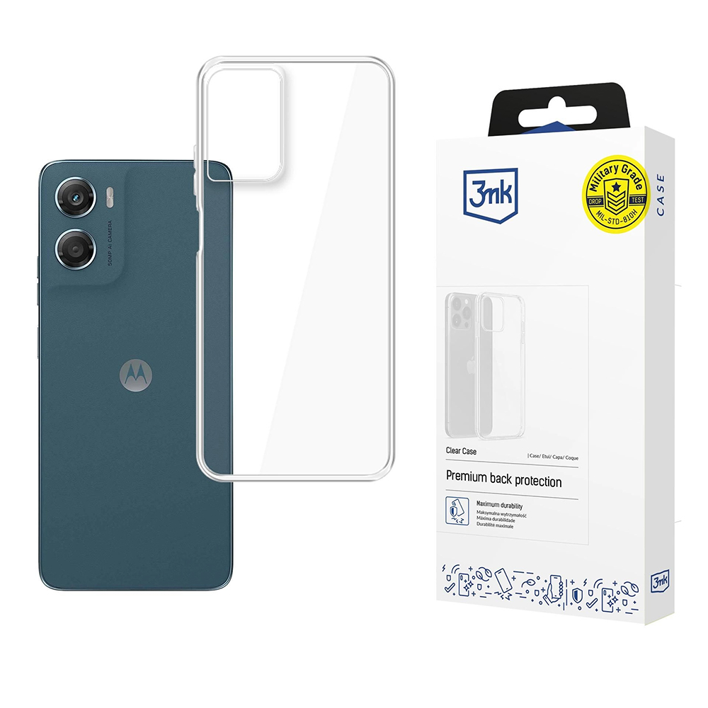 Калъф за Motorola Moto G06 / Moto G06 Power - 3mk Прозрачен Case - Прозрачен