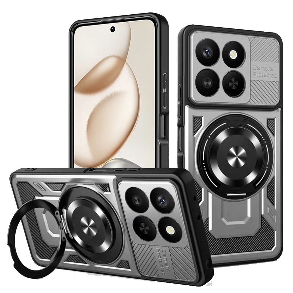 Калъф за Honor 400 Smart 5G / 400 Smart 4G / X7d 4G - Techsuit RuggedCam - Сив