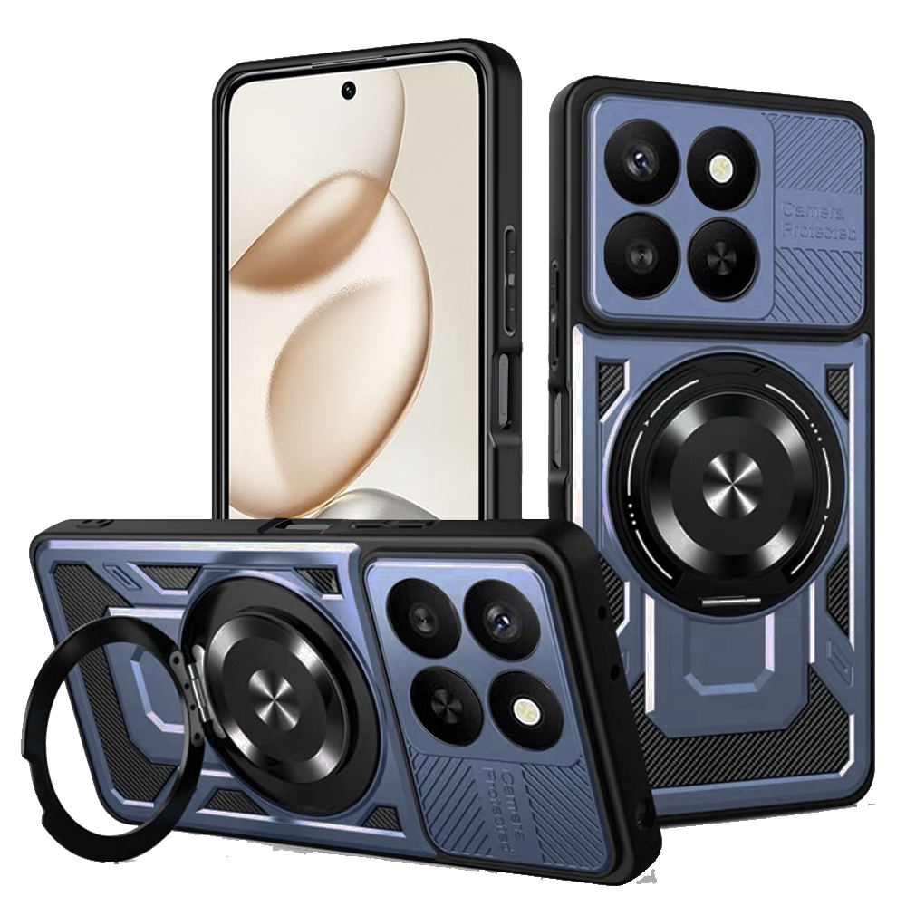 Калъф за Honor 400 Smart 5G / 400 Smart 4G / X7d 4G - Techsuit RuggedCam - Син
