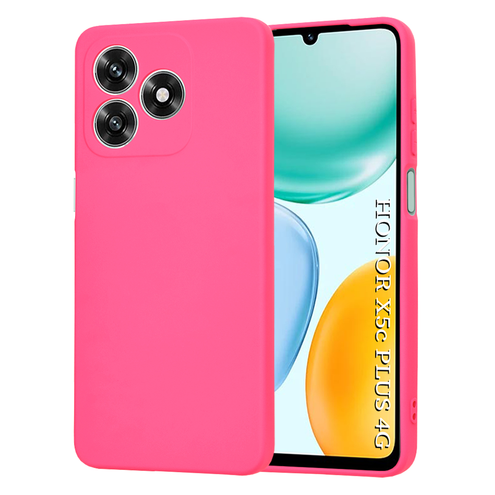 Калъф за Honor X5c Plus - Techsuit SoftFlex - Hot Розов