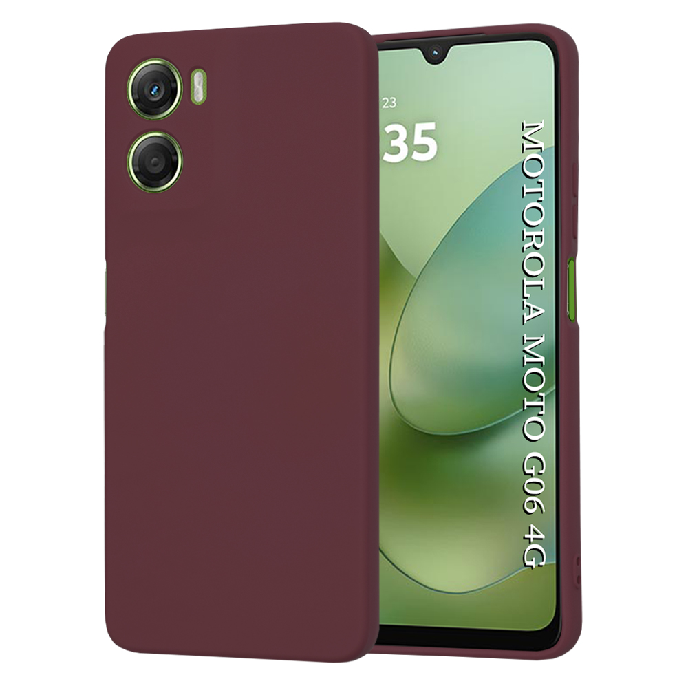 Калъф за Motorola Moto G06 - Techsuit SoftFlex - Plum Червен