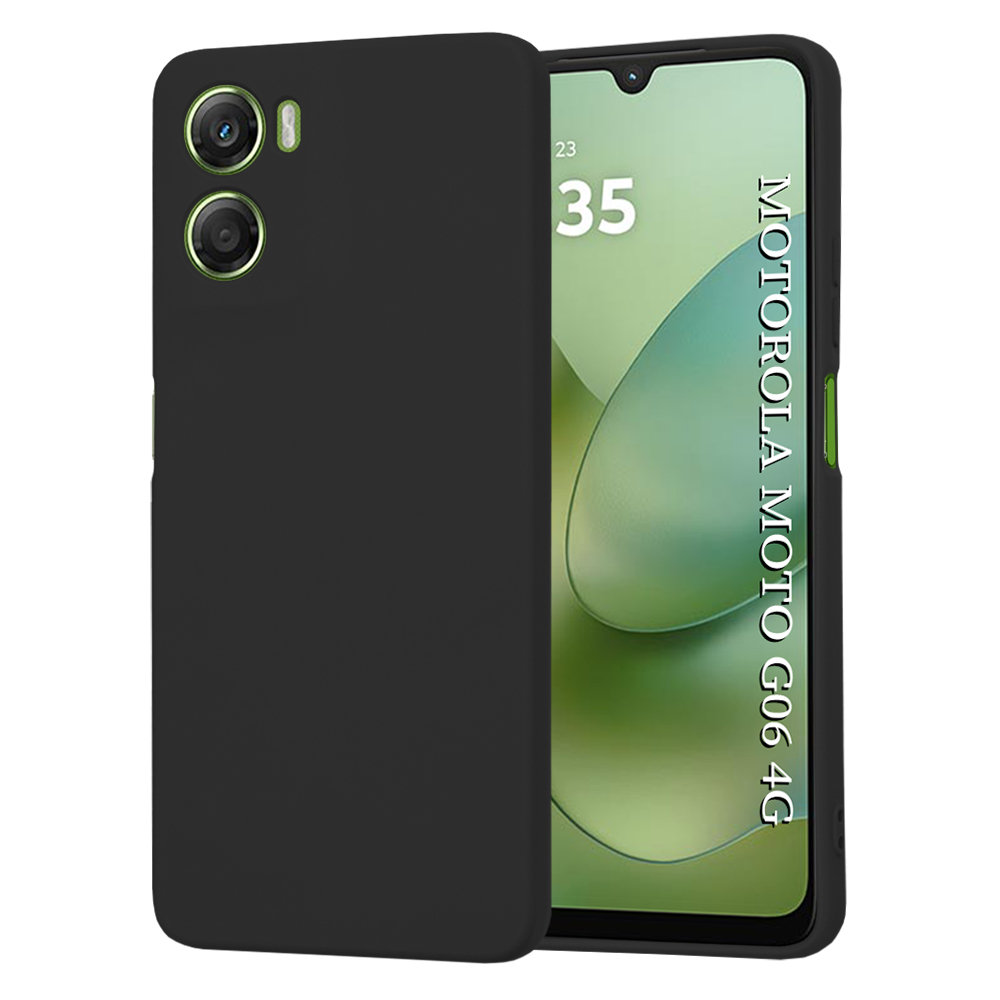 Калъф за Motorola Moto G06 - Techsuit SoftFlex - Черен