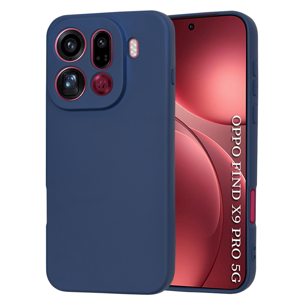 Калъф за Oppo Find X9 Pro - Techsuit SoftFlex - Тъмносин Син
