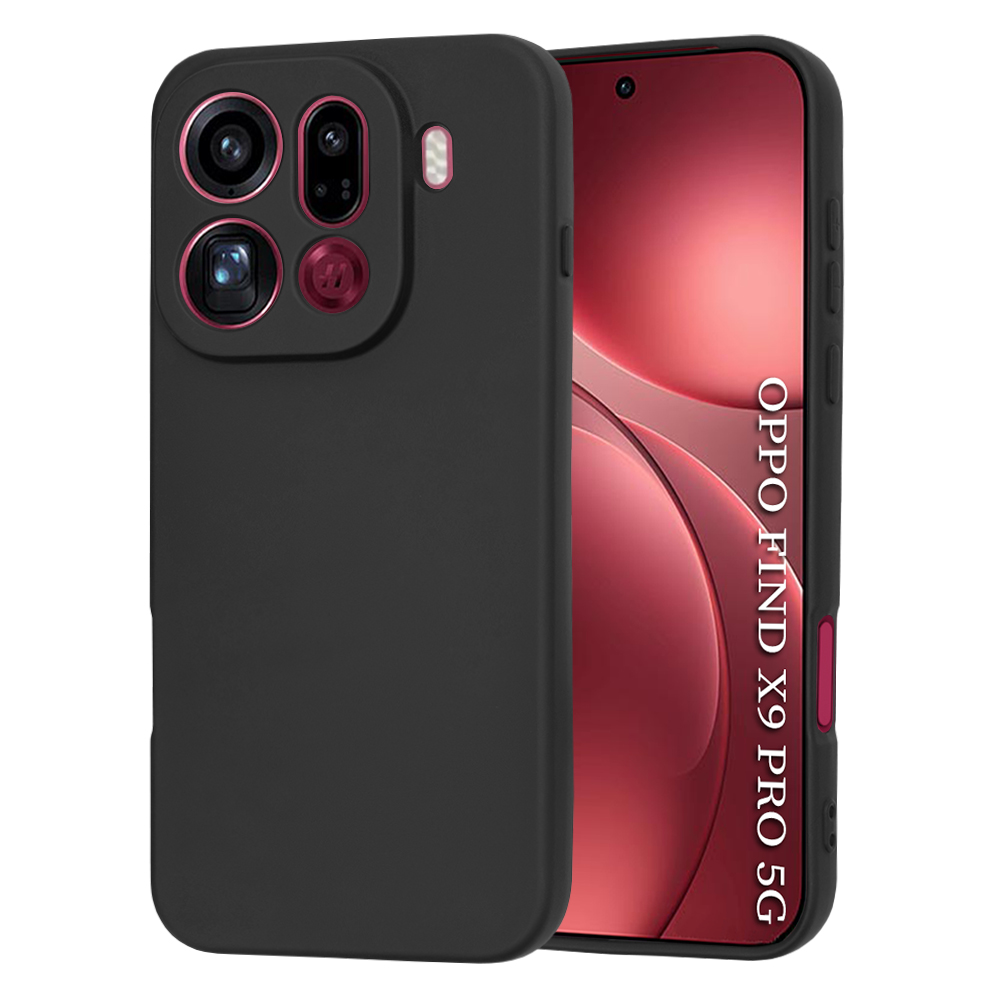 Калъф за Oppo Find X9 Pro - Techsuit SoftFlex - Черен