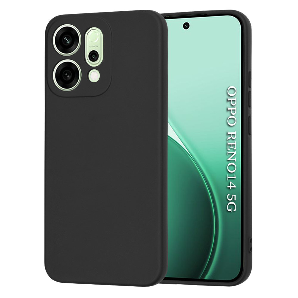 Калъф за Oppo Reno14 - Techsuit SoftFlex - Черен