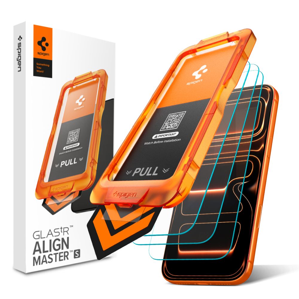 Калъф за iPhone 17 Pro (комплект от 3) - Spigen Glas.TR Align Master Slim (AGL10103) - Прозрачен