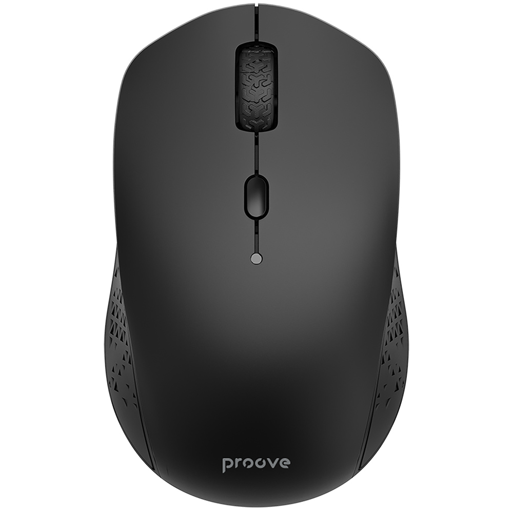 Стандартна мишка, 2.4GHz, Bluetooth, 800-1600DPI, AA батерия - Proove (WMSW00011001) - Черен