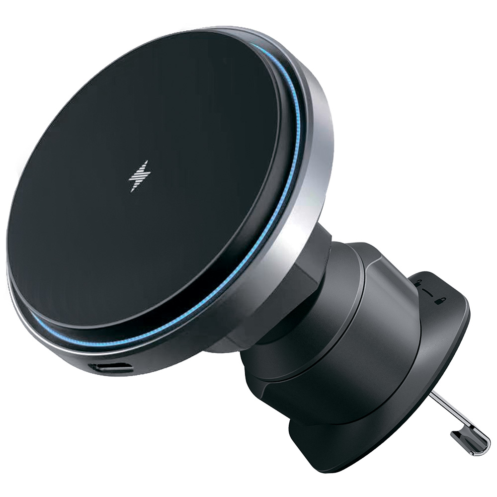 Съвместима с MagSafe стойка за кола, 15 W - Proove Magic Circle Pro (WHMP1501010001) - черна