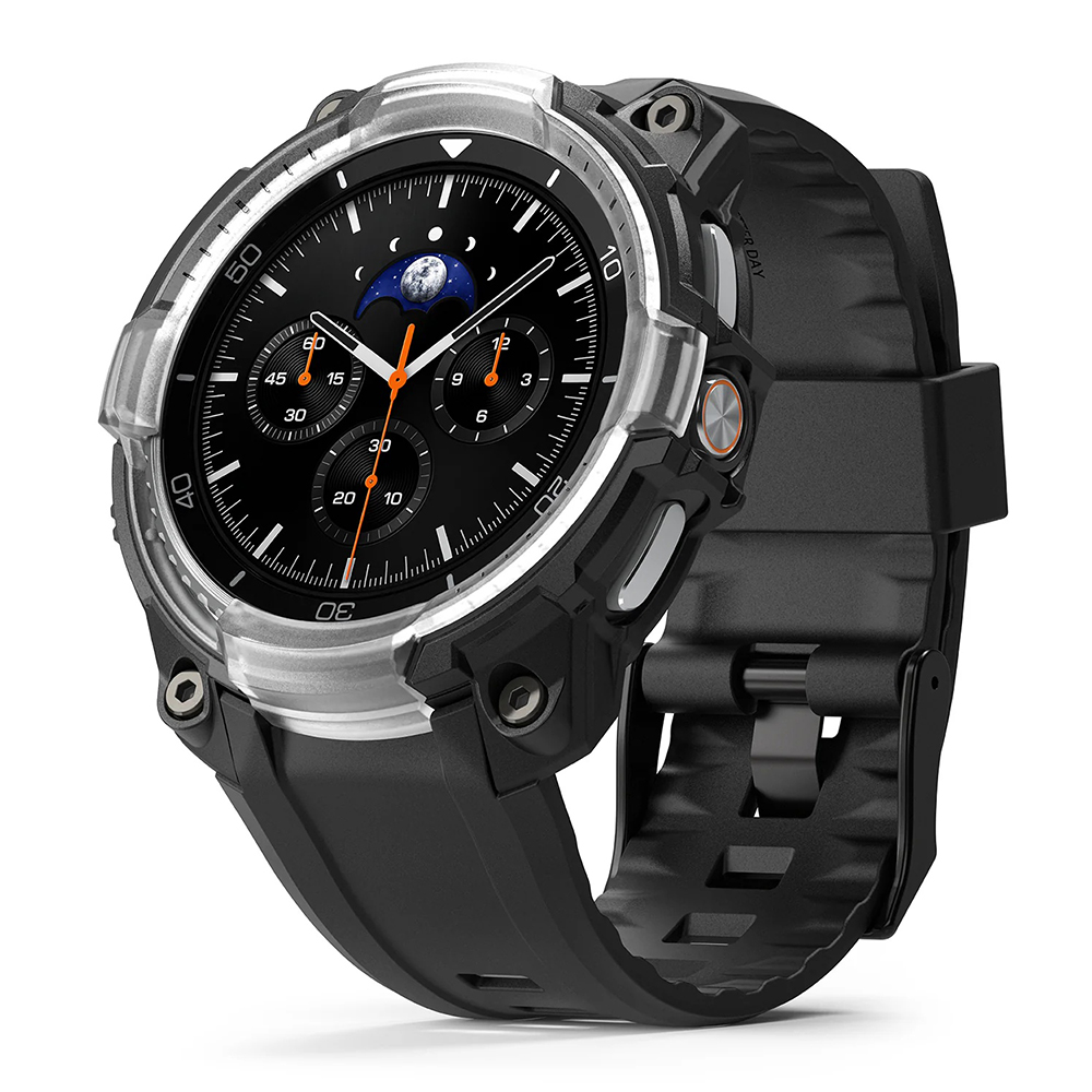 Калъф за Samsung Galaxy Watch8 Classic + каишка - Ringke Rugged Gear - Черен