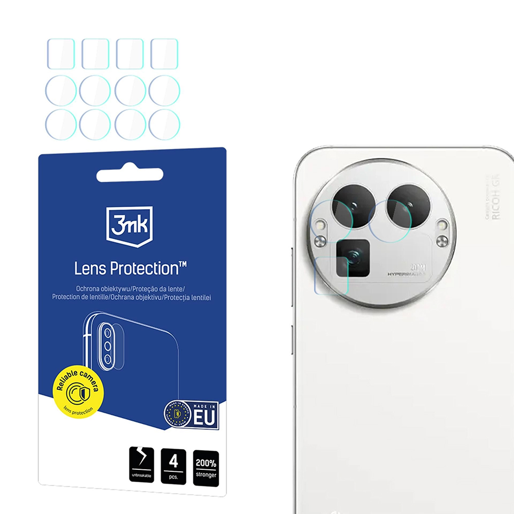 Фолио за Realme GT 8 Pro (комплект от 4) - 3mk Lens Protection - Прозрачен