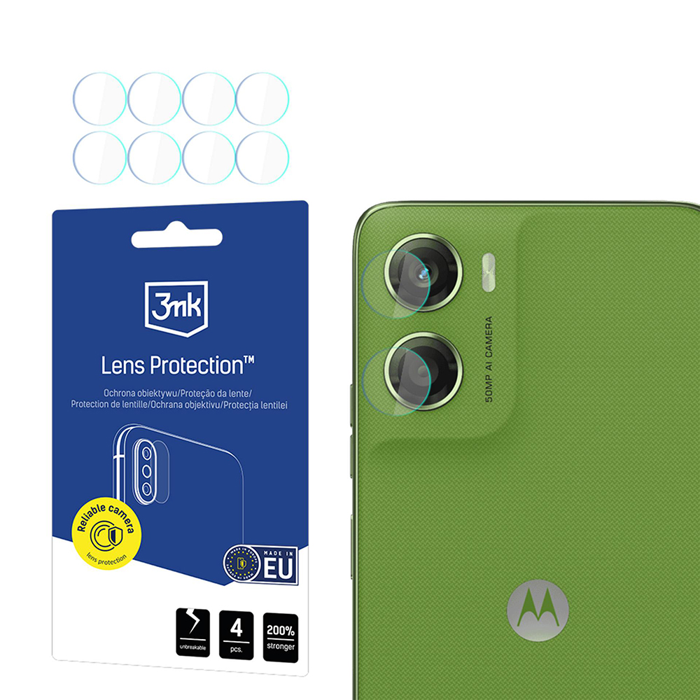 Капак за Motorola Moto G06 / Moto G06 Power (комплект 4) - 3mk защита на обектива - Прозрачен