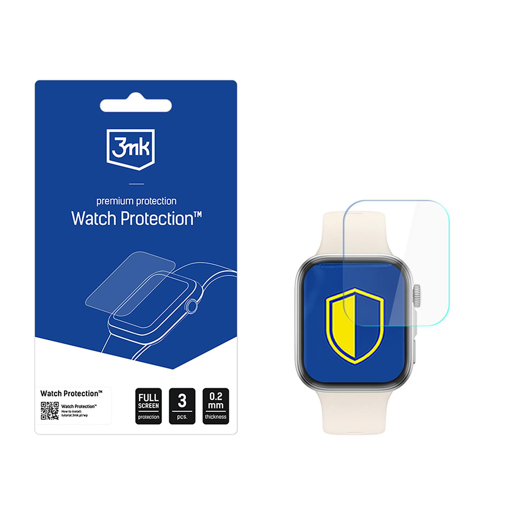 Капак за Huawei Watch Fit 4 (комплект 3) - 3mk Watch Protection ARC - Прозрачен