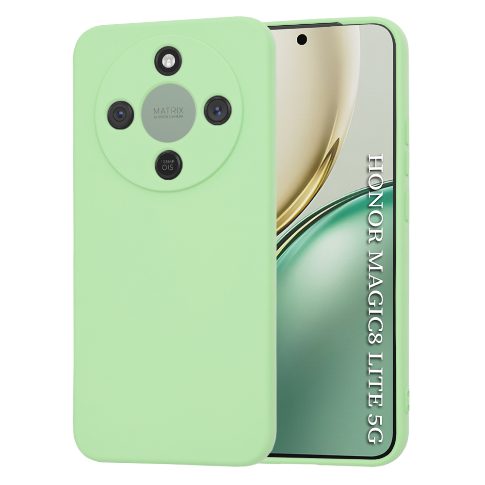 Калъф за Honor Magic8 Lite - Techsuit SoftFlex - Mint Зелен
