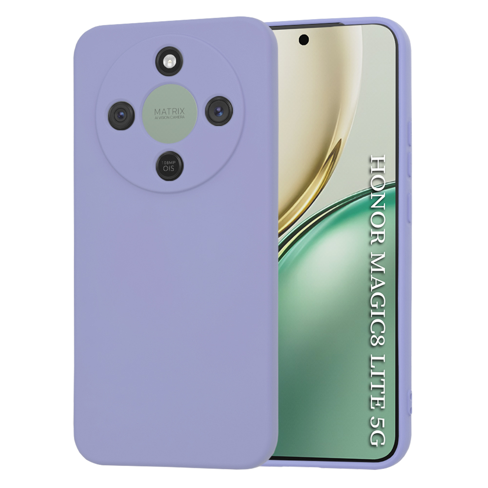 Калъф за Honor Magic8 Lite - Techsuit SoftFlex - Светло лилав