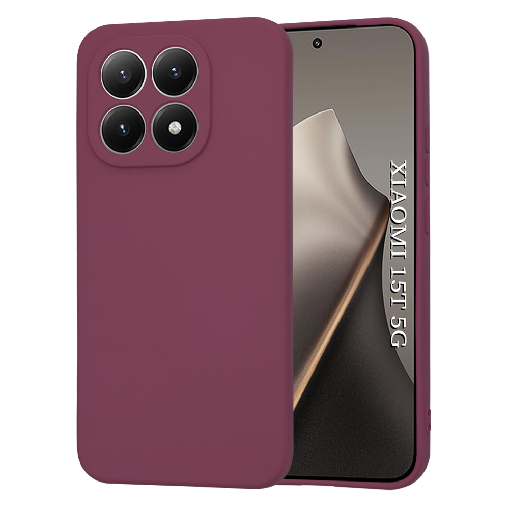 Калъф за Xiaomi 15T - Techsuit SoftFlex - Plum Червен