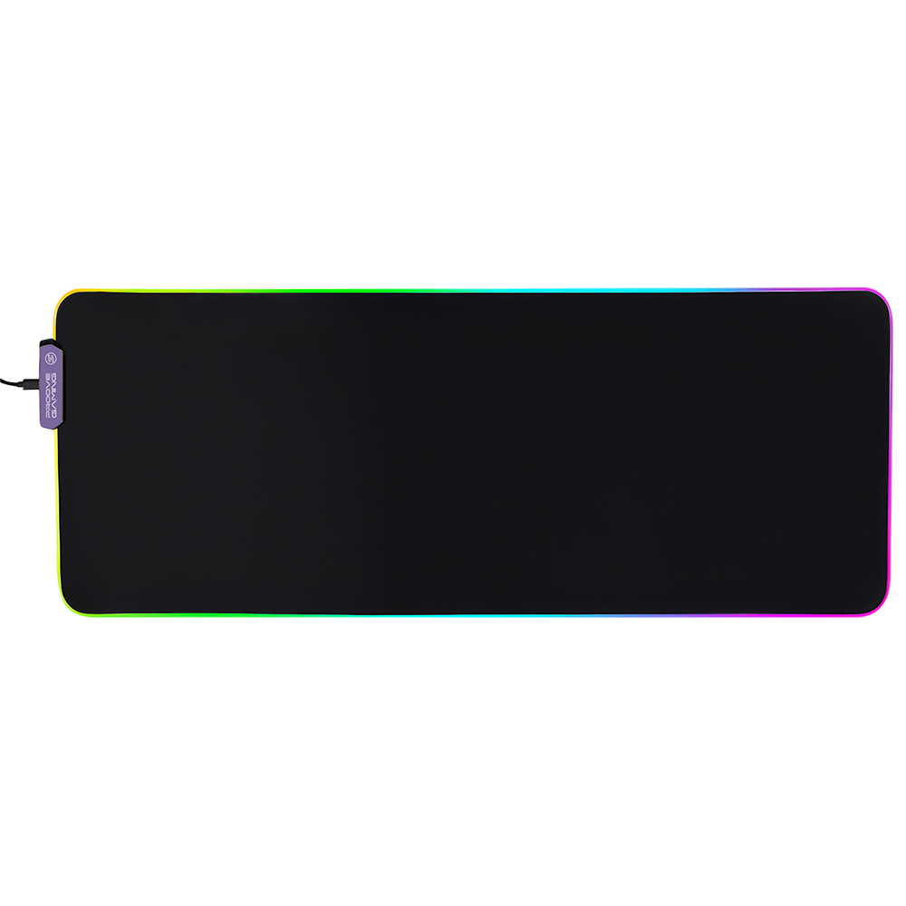 Подложка за мишка с RGB, текстил, 800x300x4mm, 1.8m - Proove (MPOF00022401) - Черна