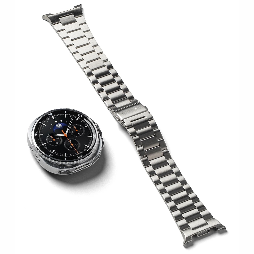 Каишка за Samsung Galaxy Watch8 40mm/Watch8 44mm/Watch8 Classic - Ringke Metal One Air - Сребрист