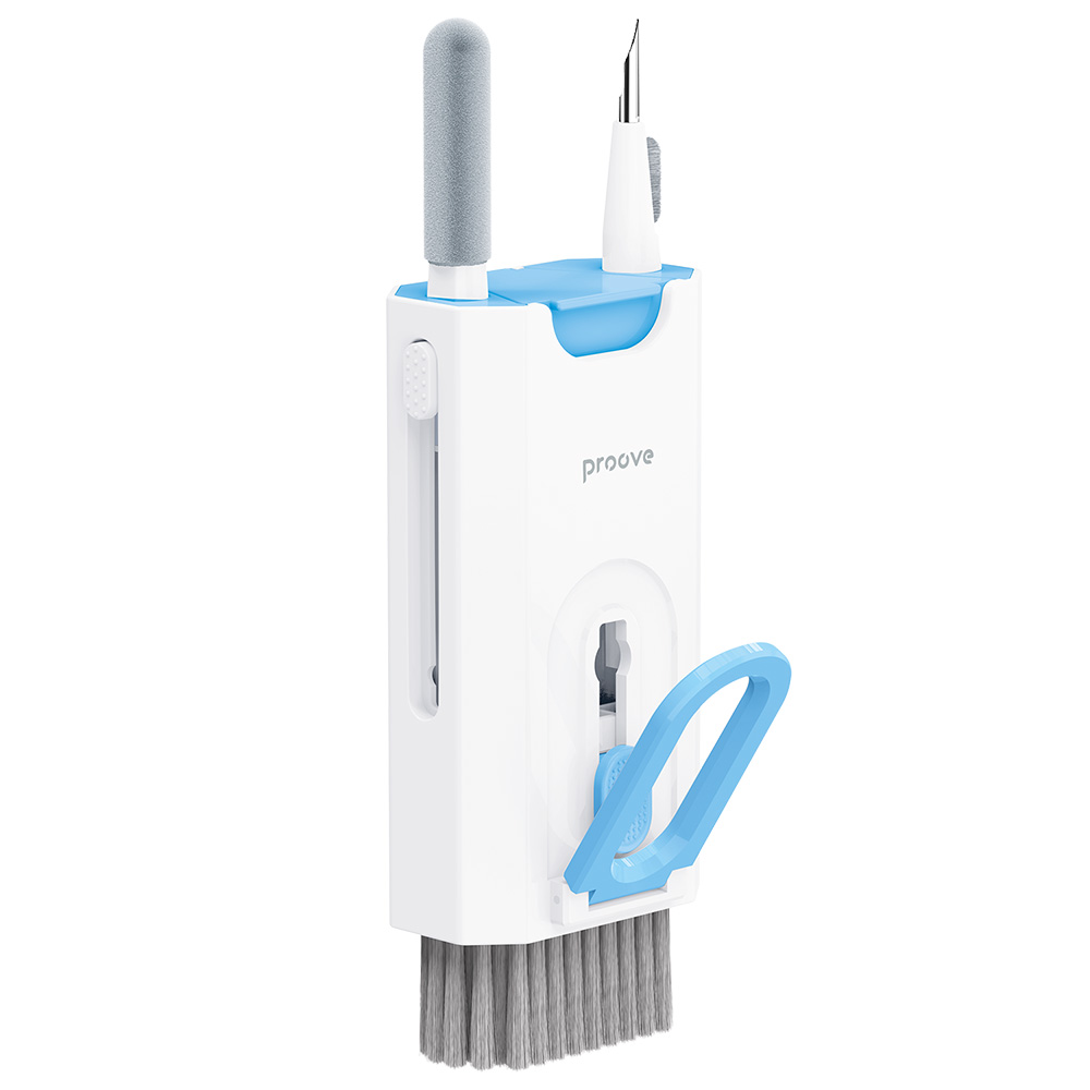 8в1 Мултифункционален комплект за почистване на устройства - Proove Mr. Cleaner (MCS00000802) - Бял