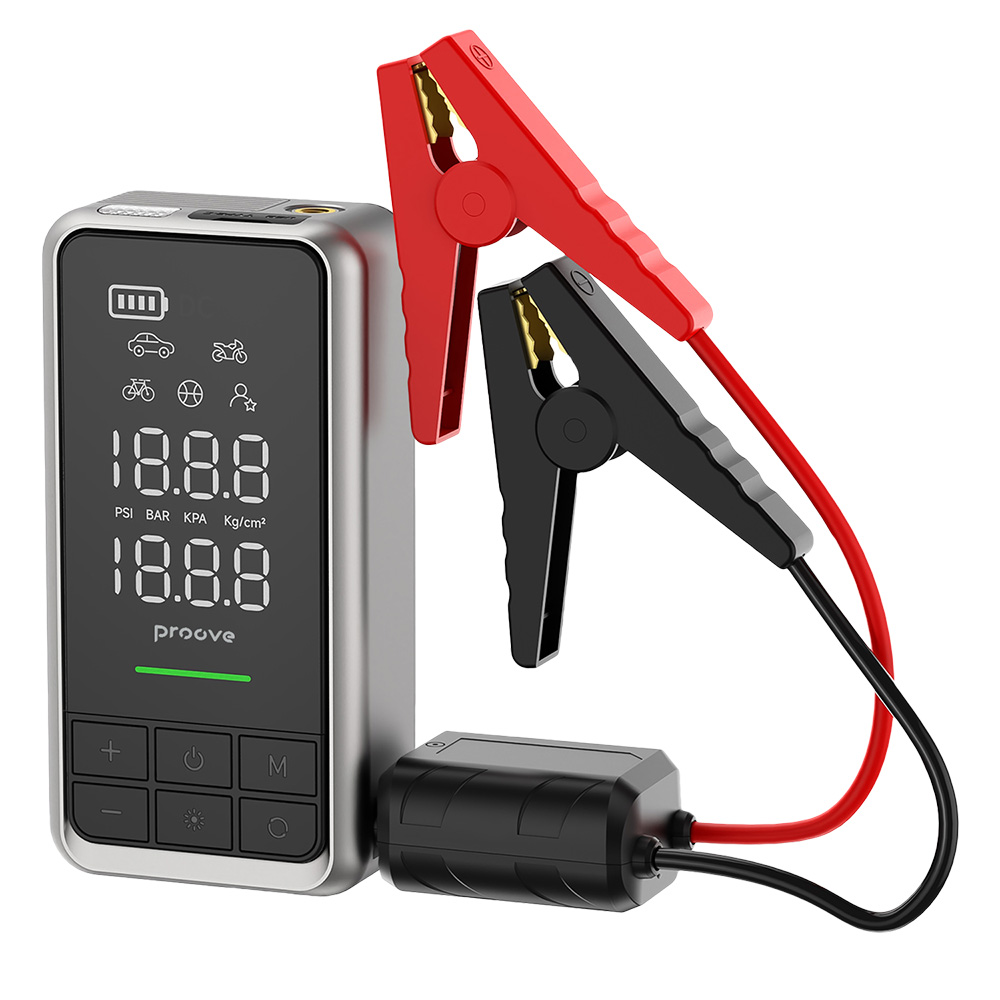 Стартерно устройство за кола 1000A, 10400mAh - Proove (JSAP10400203) - Сиво